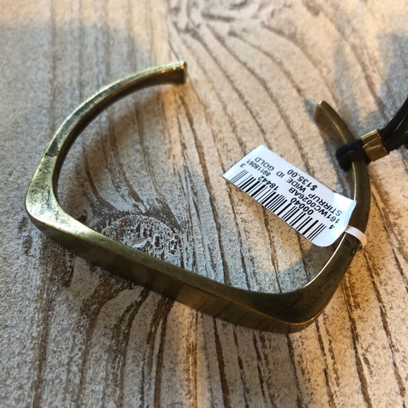 NWT Giles and Brother Gold Bracelet stirrup ID - Picture 2 of 7